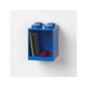 Dječja plava zidna polica LEGO® Brick 4