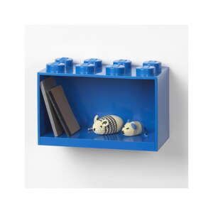 Dječja plava zidna polica LEGO® Brick 8