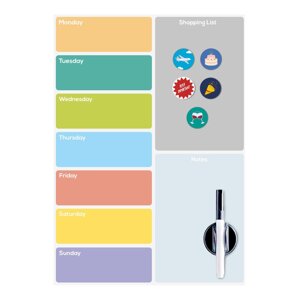 Magnetna tabla 30x42 cm Week Planner – Balvi