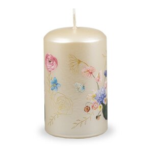 Bež svijeća Unipar Flower Paradise, vrijeme gorenja 40 h