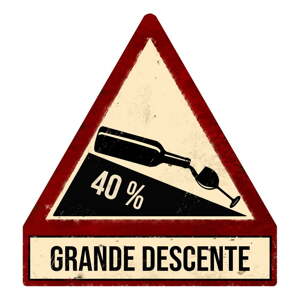 Metalni ukrasni znak 25x33 cm Descente – Antic Line