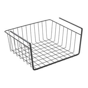 Crna viseća kuhinjska košara Metaltex, duljina 30 cm
