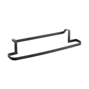 Crni viseći držač za ručnike Metaltex Galileo Lava