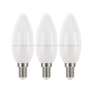 Set od 3 LED žarulje EMOS Classic Candle Warm White, 5W E14