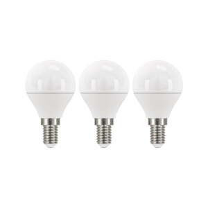 Set od 3 LED žarulje EMOS Classic Mini Globe Warm White, 5W E14