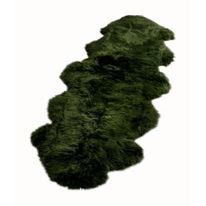Zelena ovčja koža Native Natural Double, 60 x 240 cm