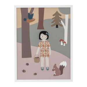 Zidni plakat u bijelom okviru Bloomingville Mini Gytta Frame, 32 x 42 cm