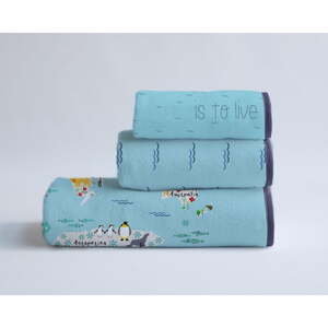 Set od 3 ručnika Madre Selva Mapamundi Animals
