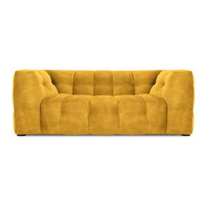 Žuta baršunasta sofa Windsor & Co Sofas Vest, 208 cm