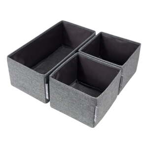 Set od 3 siva organizatora Bigso Box of Sweden Drawer