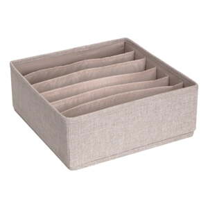 Bež organizator ladica s pretincima Bigso Box of Sweden Drawer, 29 x 11 cm