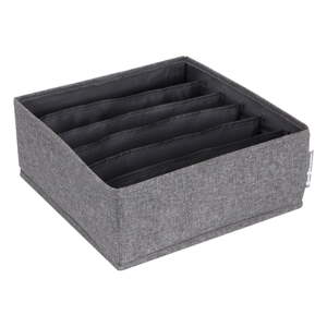 Sivi organizator ladica s pretincima Bigso Box of Sweden Drawer, 29 x 11 cm