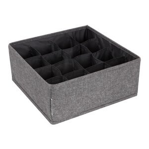 Sivi organizator ladica sa 16 pretinaca Bigso Box of Sweden Drawer