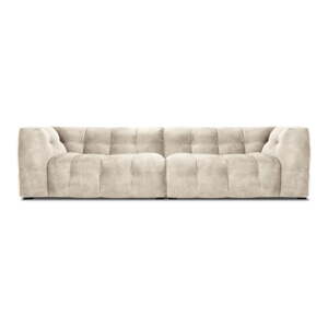 Bež baršunasta sofa Windsor & Co Sofas Vest, 280 cm