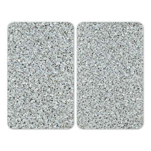 Set od 2 staklena poklopca za štednjak Wenko Granite, 52 x 30 cm