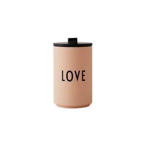 Narančasta/bež termo šalica 350 ml Love – Design Letters