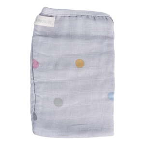 Set od 2 siva muslina Kindsgut Dots, 14 x 20 cm