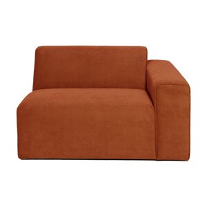 Narančasti baršunasti završni element Scandic Sting, 124 cm, desni kut