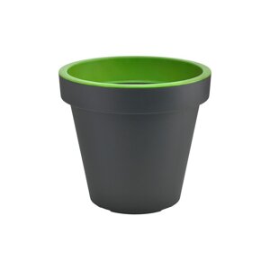 Sivo-zelena tegla Gardenico Metro Twist, ø 29,5 cm