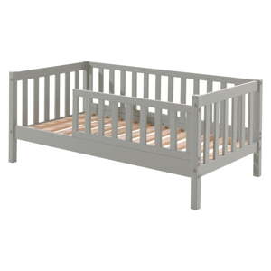 Sivi dječji krevet Vipack Junior, 70 x 140 cm