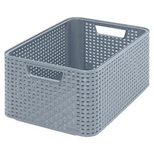 Siva košara za odlaganje Curver Style, 18 l