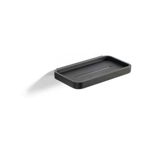 Crna kupaonska polica Zone Rim, 22 x 11,4 cm