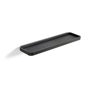 Crna kupaonska polica Zone Rim, 44 x 11 cm