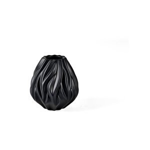 Crna porculanska vaza Morsø Flame, visina 15 cm