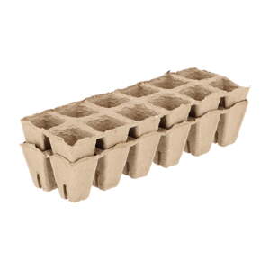 Set od 4 sadilice Esschert Design Eco, 27,5 x 8,8 cm