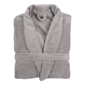 Svijetlosivi plišani kućni ogrtač Tiseco Home Studio Cozy, L / XL