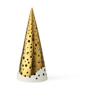 Porculanski svijećnjak u zlatnoj boji Kähler Design Nobili, visina 19 cm