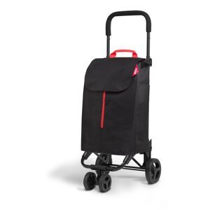 Crna kolica za kupovinu Vileda Twin, 52 l