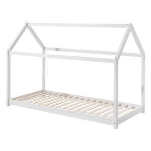 Bijeli dječji krevet Vipack Cabane, 90 x 200 cm