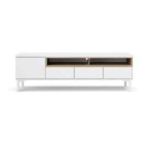 Bijela TV komoda 156x48x48 cm Roomers – Tvilum