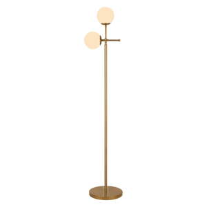 Podna lampa zlatne boje Squid Lighting Kruva, visina 174 cm