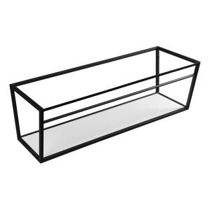 Bijelo/crno željezno zidno postolje ispod umivaonika 120x40 cm Ska – Sapho