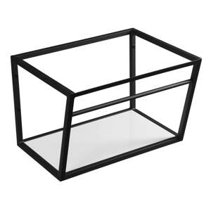 Bijelo/crno željezno zidno postolje ispod umivaonika 60x40 cm Ska – Sapho