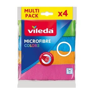Set od 4 krpe od mikrovlakana Vileda Colors, 30 x 30 cm