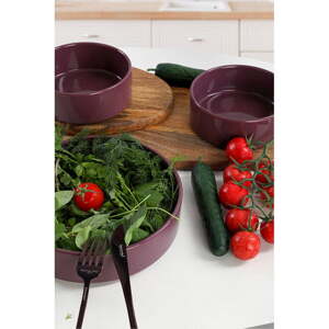 Set od 3 ljubičaste keramičke zdjele My Ceramic, ø 21 cm