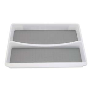 Sivi plastični organizator pribora za ladicu 32,5 x 23,5 cm - Addis