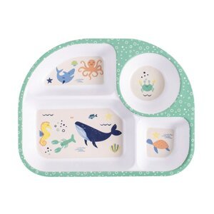 Bijeli dječji tanjur 27x21 cm Ocean - Ladelle