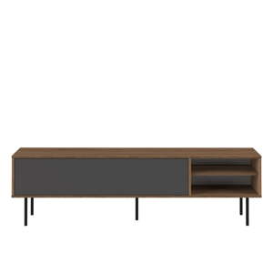 Siva TV komoda u dekoru oraha 165x40 cm Ampére - TemaHome