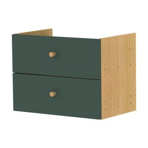 Zeleni modularni sustav polica 43x33 cm Z Cube - Tenzo