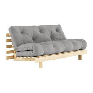 Sivi kauč na razvlačenje 160 cm Roots - Karup Design