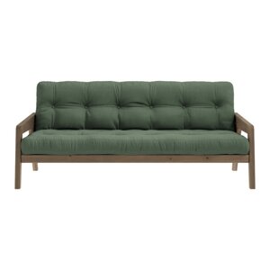 Zelena sofa na razvlačenje 204 cm Grab - Karup Design