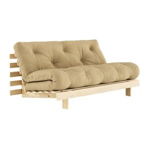 Žuti kauč na razvlačenje 160 cm Roots - Karup Design