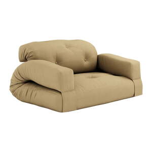 Žuti kauč na razvlačenje 140 cm Hippo - Karup Design