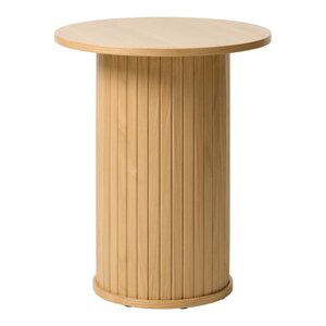 Okrugli stolić u dekoru hrasta ø 50 cm Nola - Unique Furniture