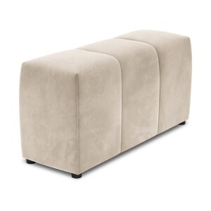 Bež baršunasti naslon za ruke za modularnu sofu Rome Velvet - Cosmopolitan Design