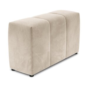 Bež baršunasti naslon za modularnu sofu Rome Velvet - Cosmopolitan Design